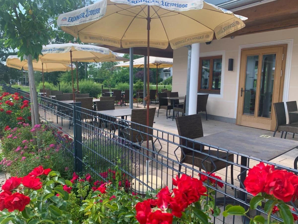 Hotel Heimfeld Restaurant Cafe Garching an Der Alz Eksteriør bilde