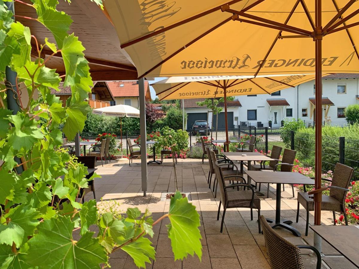 Hotel Heimfeld Restaurant Cafe Garching an Der Alz Eksteriør bilde