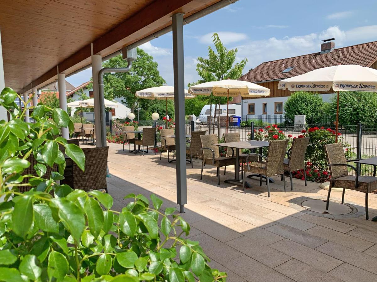 Hotel Heimfeld Restaurant Cafe Garching an Der Alz Eksteriør bilde